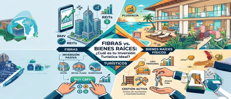 FIBRAS vs. Bienes Raíces Físicos en Zonas Turísticas: ¿Cuál es la Mejor Inversión en México?