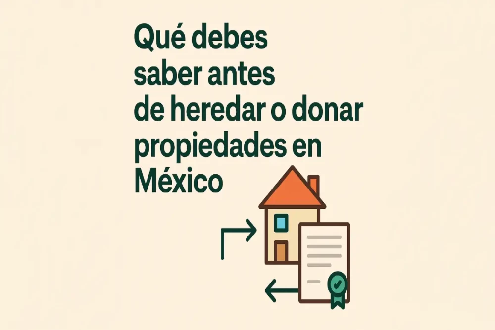 Heredar o Donar Propiedades en México: Todo lo que Debes Saber en 2025