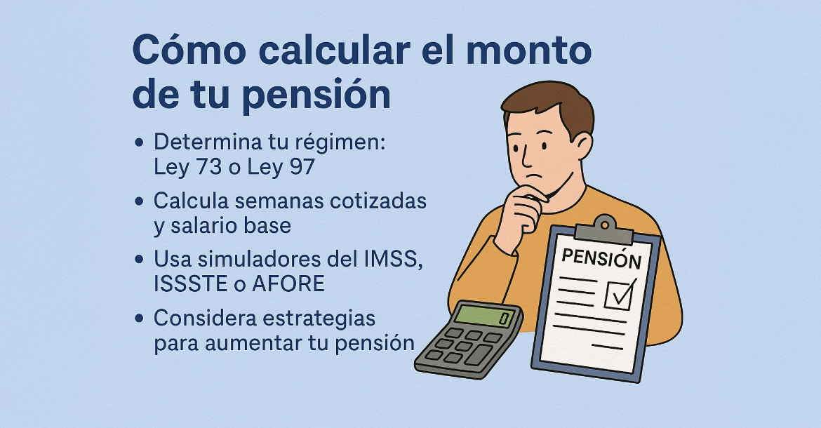Cómo calcular tu pensión en México 2025 | Guía completa